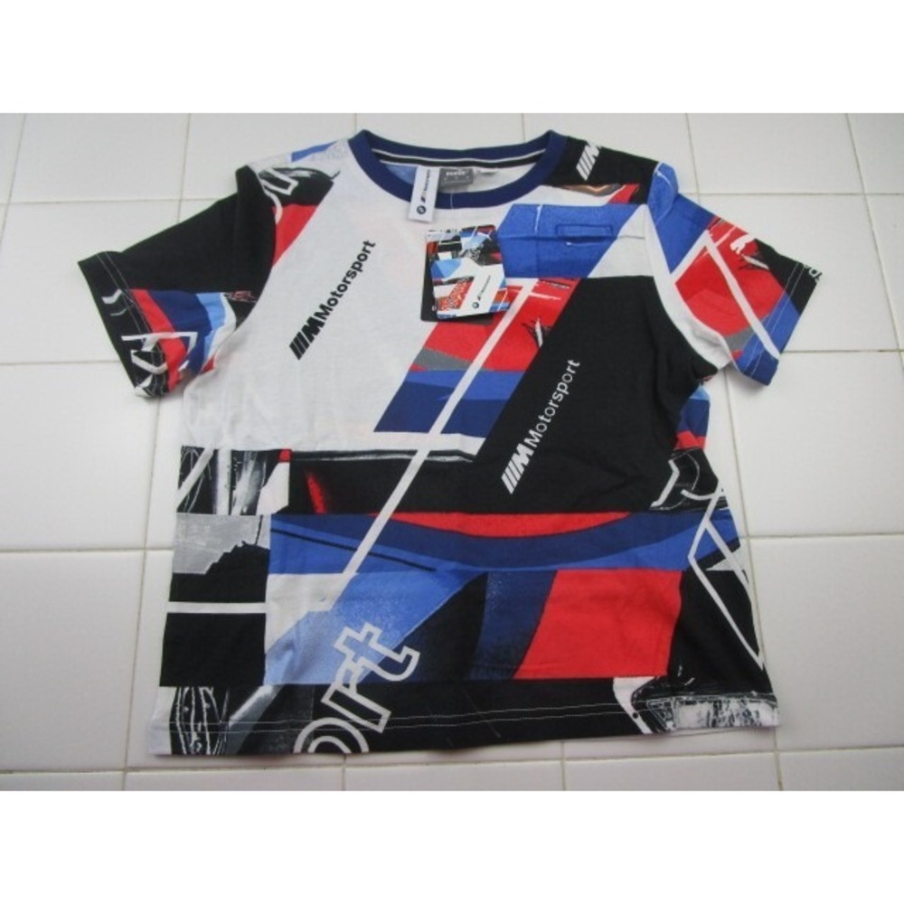 Puma BMW MMS Motorsport Street Tee Top Women's Size Small Short Sleeve